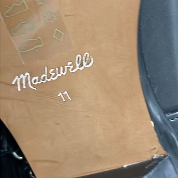 Madewell The Santiago Western Black Leather Ankle Boot US 11 - Picture 7 of 10